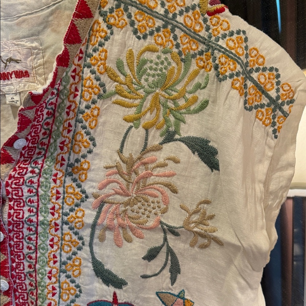 Johnny Was Dress with Detailed Unique Embroidery XL - Picture 4 of 13